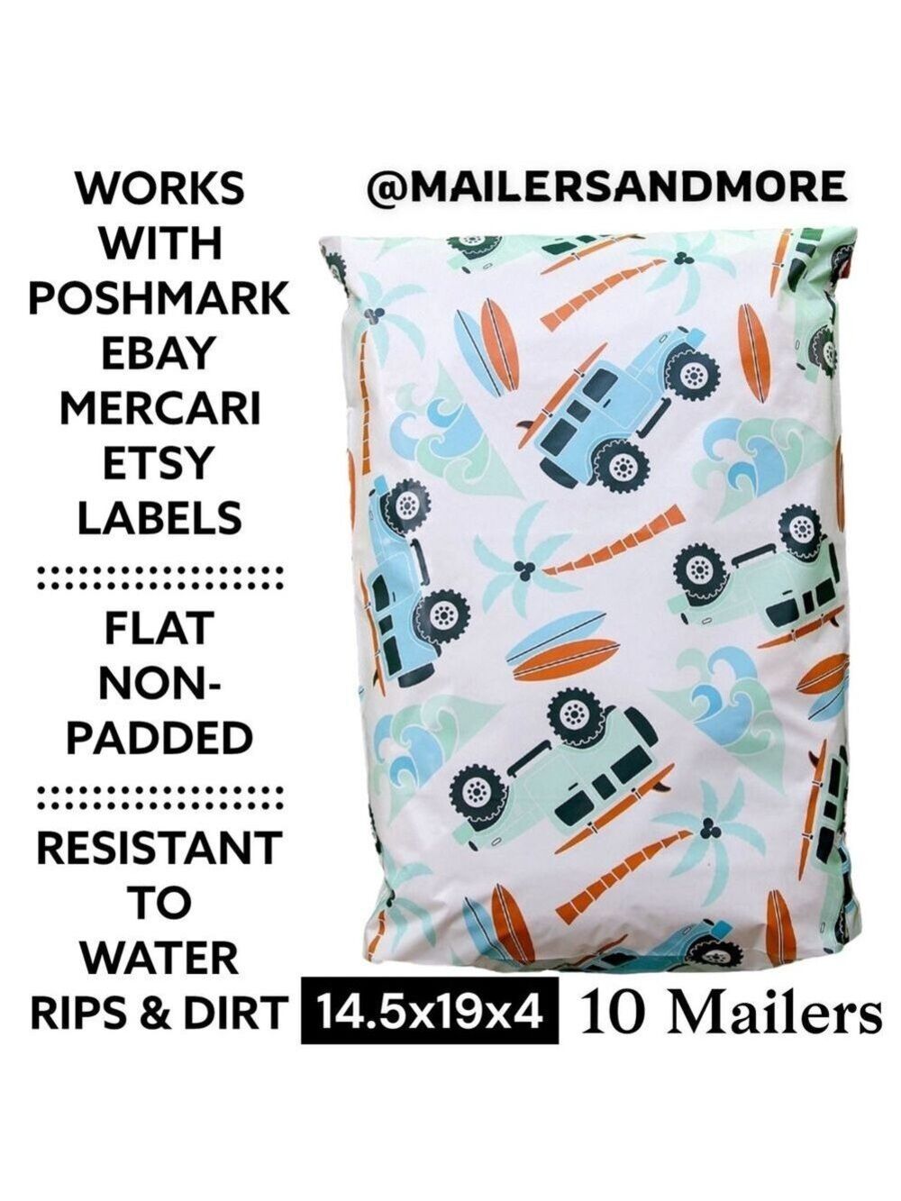 10 Vehicle and Surfboard Mailers Flat Bottom Holds Shoe Boxes 14.5x19x4 - Picture 2 of 3